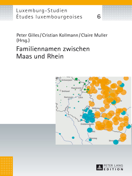 Title details for Familiennamen zwischen Maas und Rhein by Peter Gilles - Available